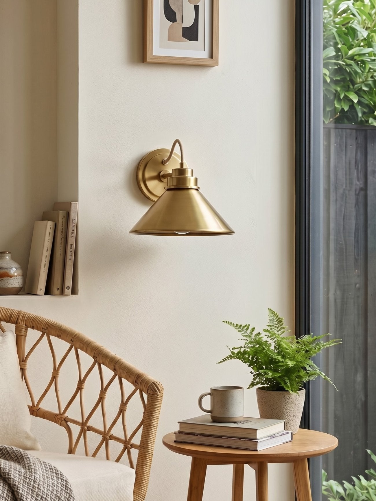 Globe Wall Lamp with Curved Arm | Modern Industrial Lighting for Bathroom, Bedroom, and Hall - Lamylie