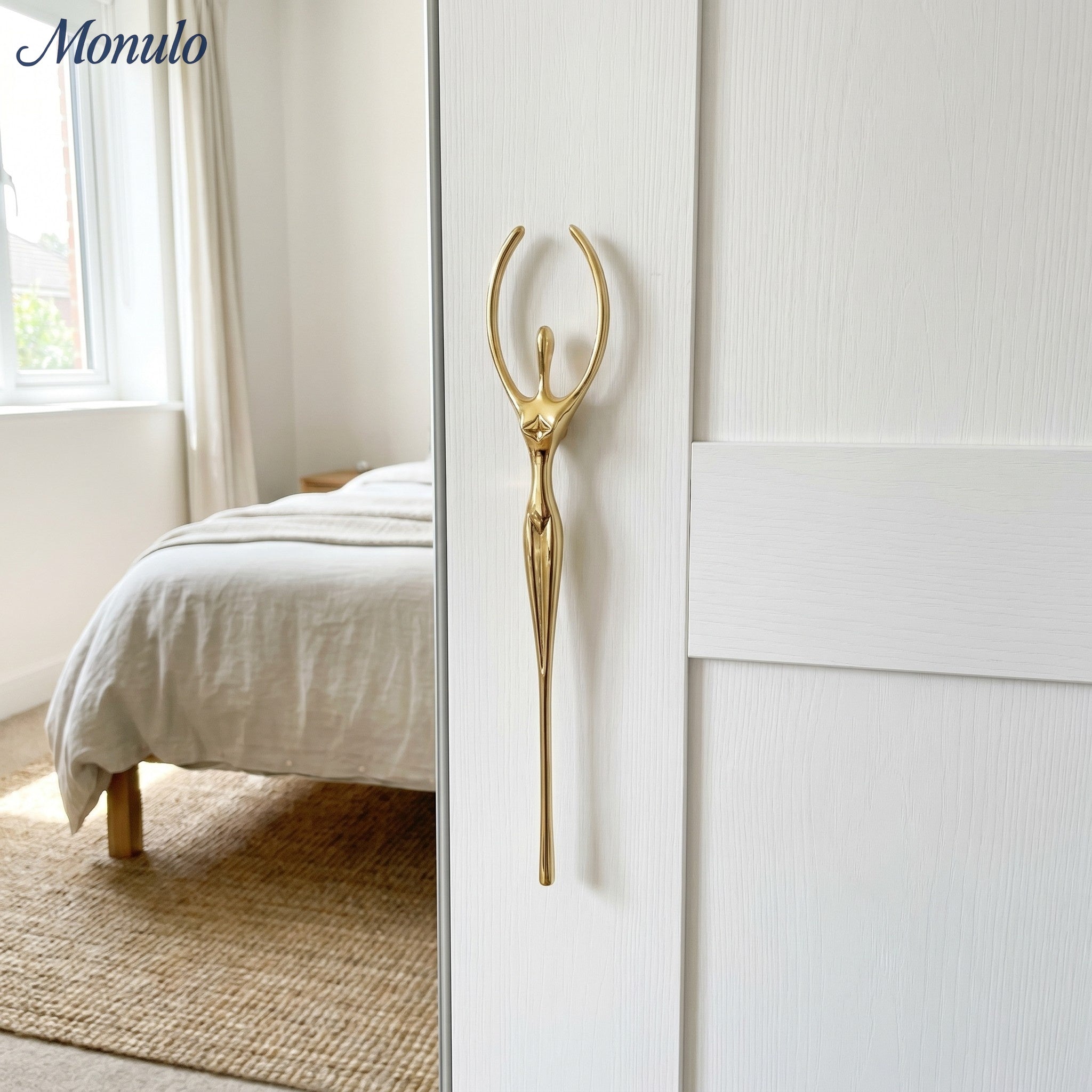 Minimalist Cabinet Handle - Brass Silver Pink - Scandinavian Design Furniture - Lamylie