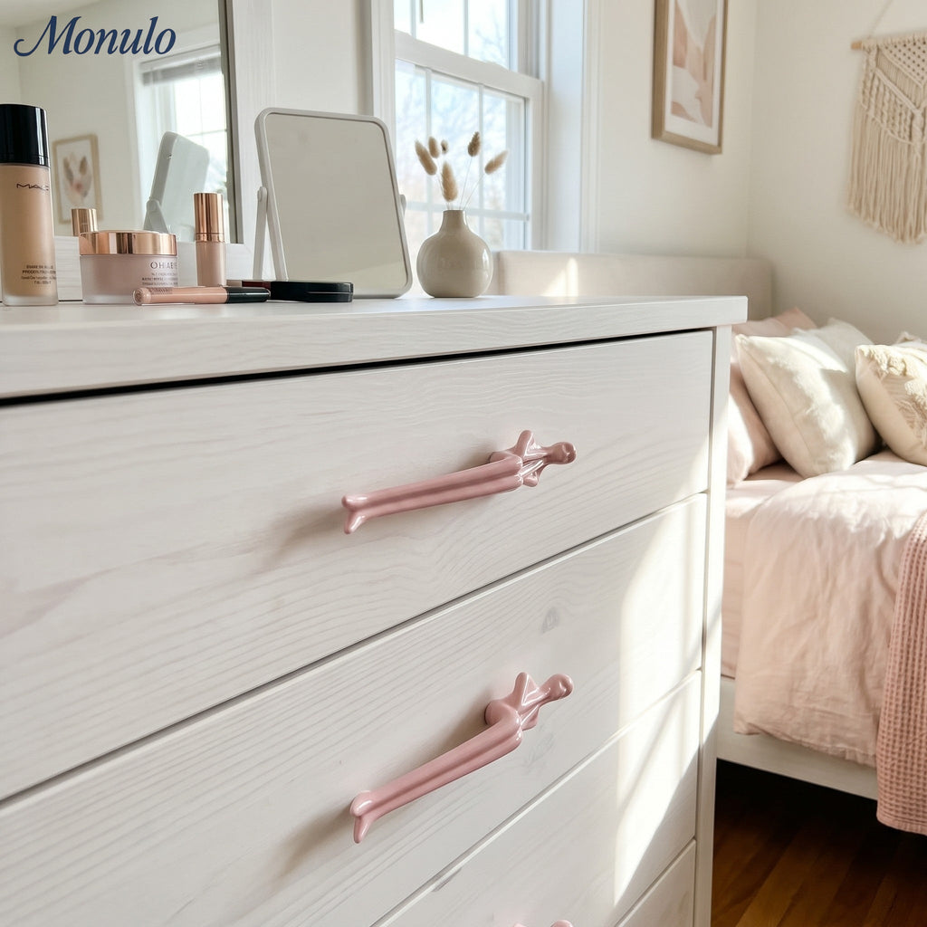 Minimalist Cabinet Handle - Brass Silver Pink - Scandinavian Design Furniture - Lamylie