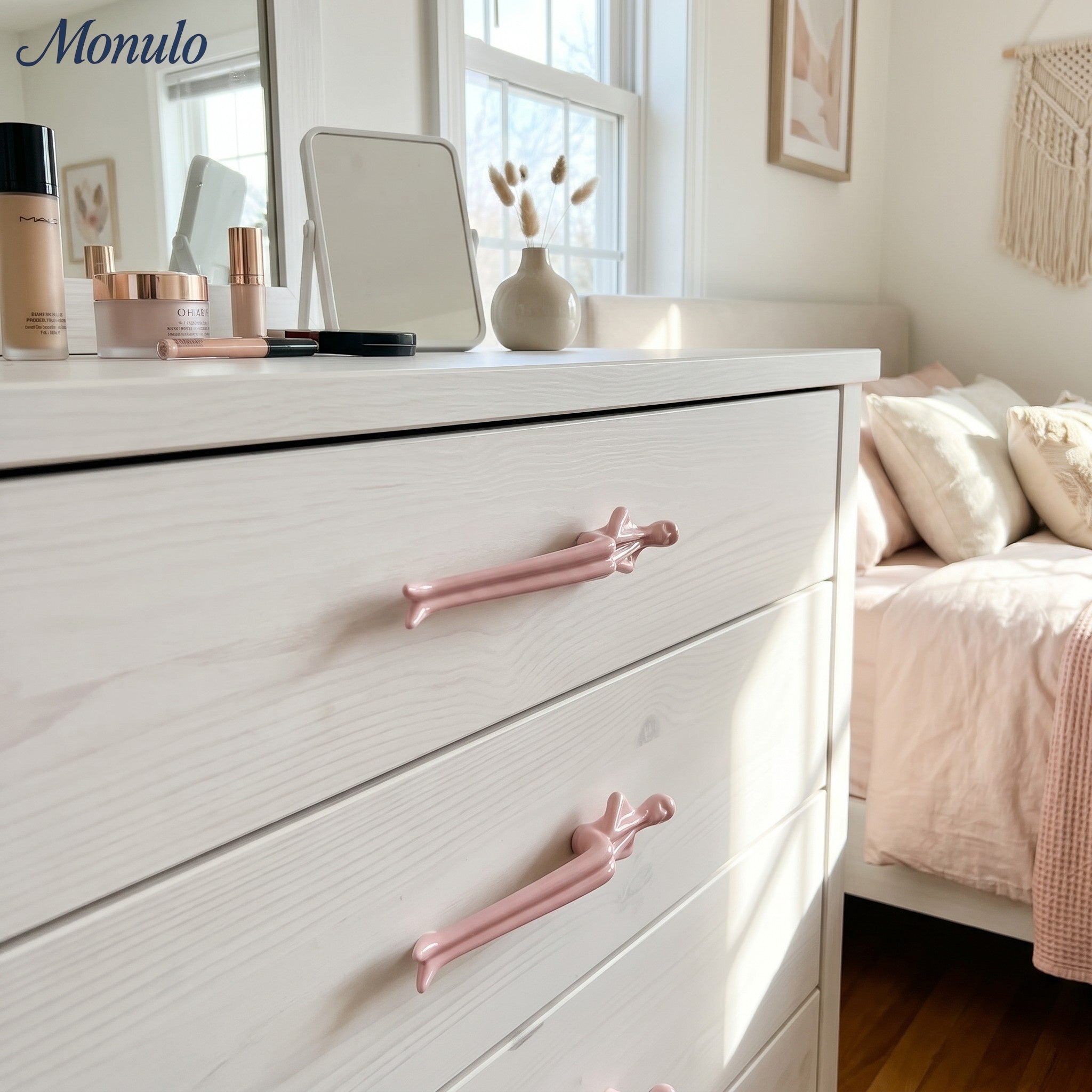 Minimalist Cabinet Handle - Brass Silver Pink - Scandinavian Design Furniture - Lamylie
