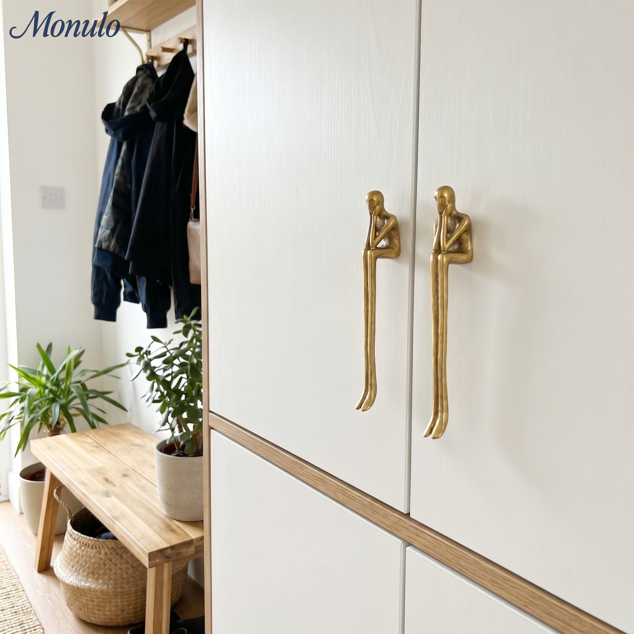 Minimalist Cabinet Handle - Brass Silver Pink - Scandinavian Design Furniture - Lamylie