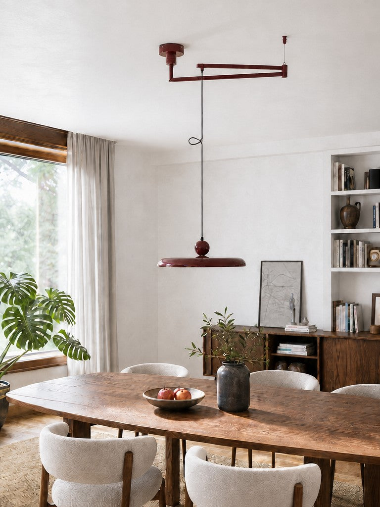 Adjustable Pendant Lamp with Swivel Arm | Minimalist Industrial Metal Lighting - Lamylie