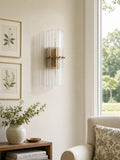 Crystal Wall Lamp with Double Light Beam - Elegant Outdoor Light Strip for Bedroom - Interior Lighting with Shiny Crystals - Lamylie