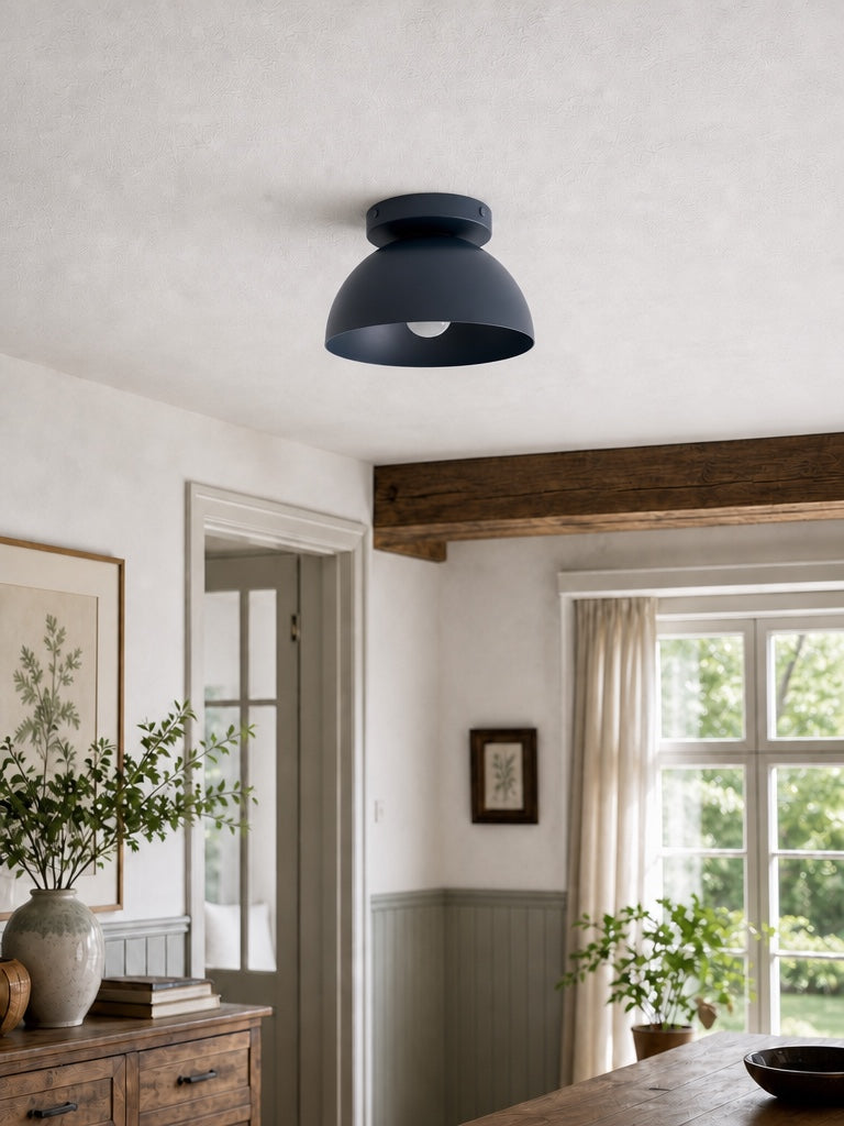Minimalist Dome Ceiling Lamp for Compact Spaces | Surface-Mounted Spot Available in Multiple Colors - Lamylie