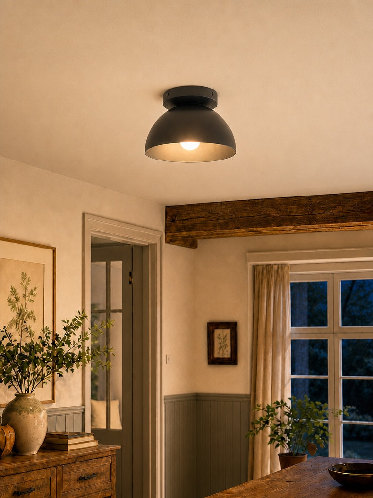 Minimalist Dome Ceiling Lamp for Compact Spaces | Surface-Mounted Spot Available in Multiple Colors - Lamylie