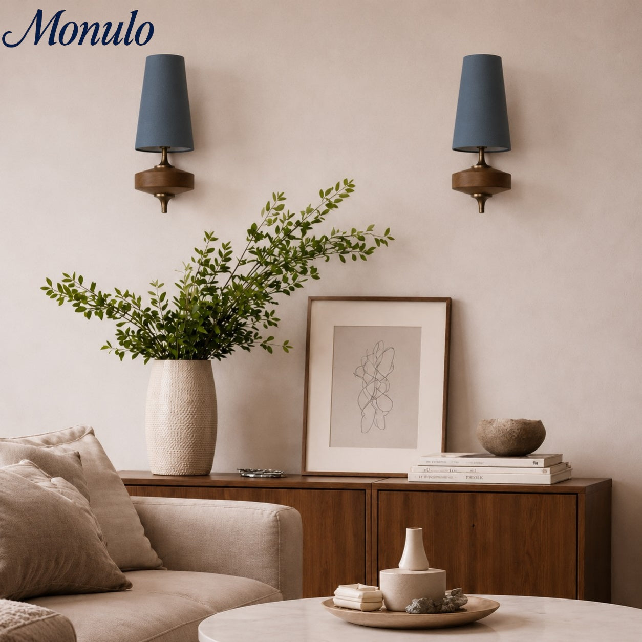 Retro Wall Lamp with Fabric Shade | Vintage Lighting for Bedroom - Lamylie