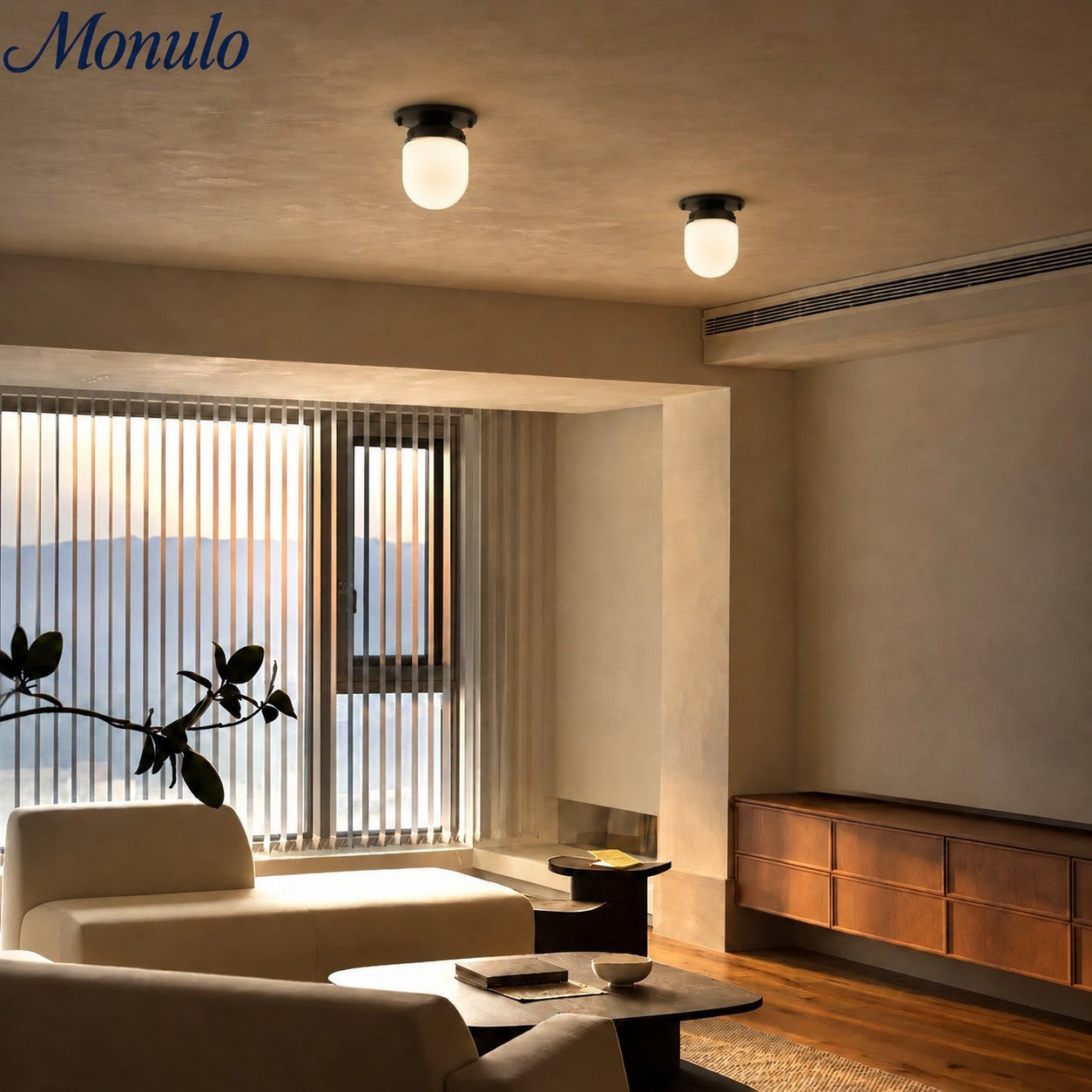 Opal Glass Wall & Ceiling Lamp Dual Function Modern Design Brass - Lamylie