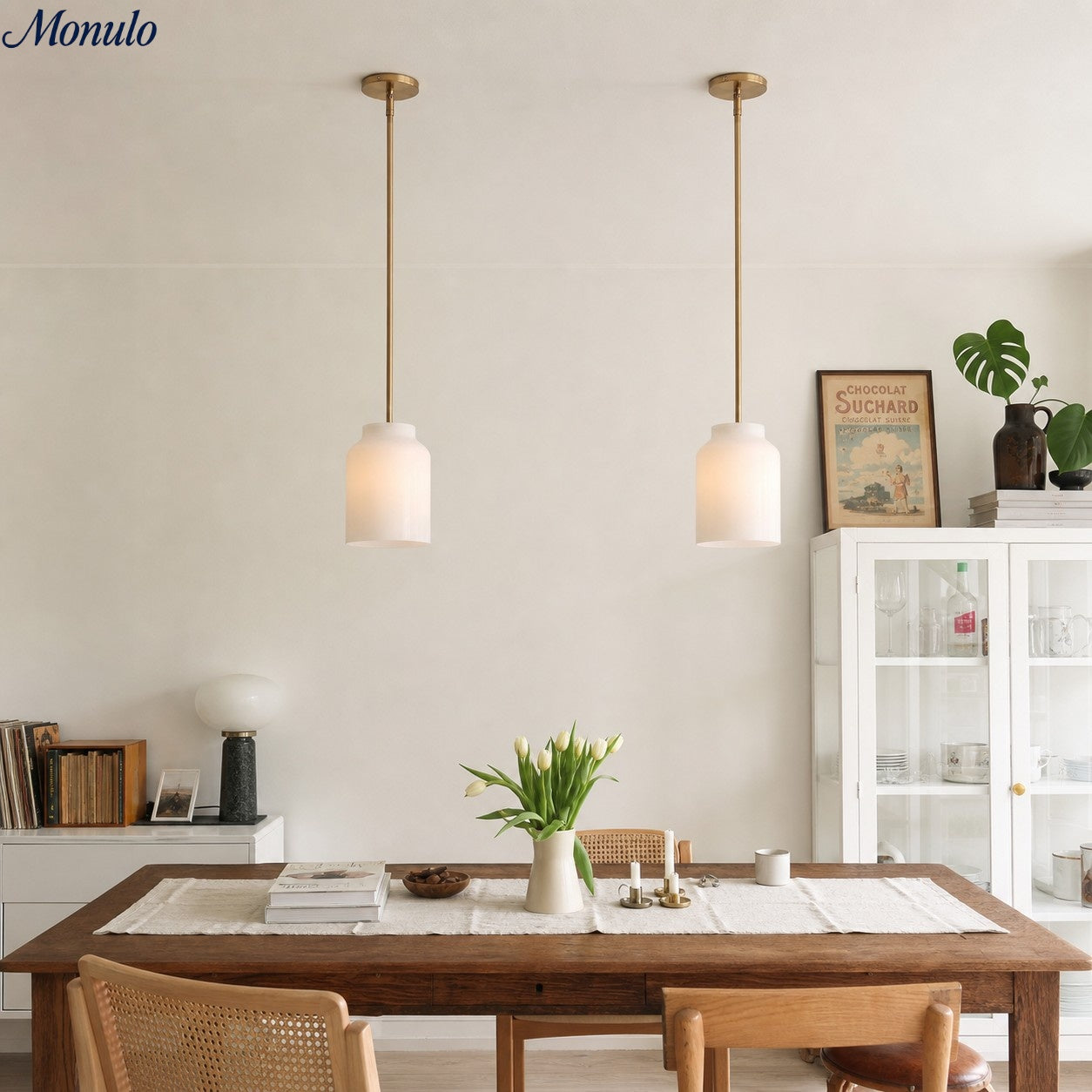 Scandinavian Pendant Lamp | Modern Metal Designer Lamp in Matte Finish | Stylish Pendant Lighting for Dining Room Kitchen Living Room - Lamylie