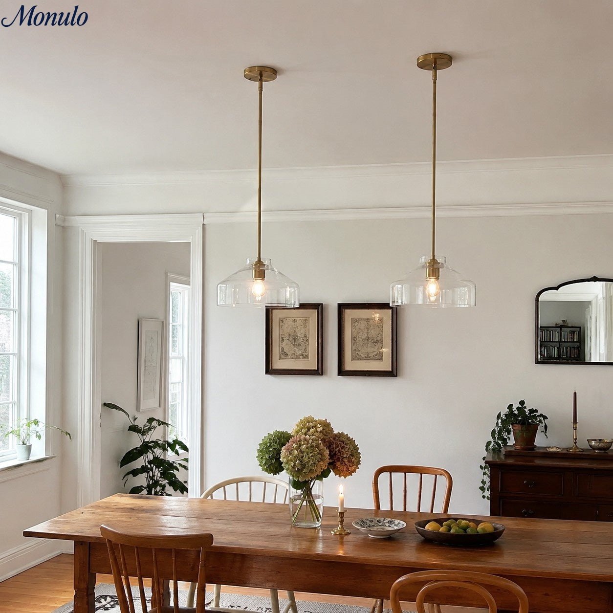 Scandinavian Pendant Lamp | Modern Metal Designer Lamp in Matte Finish | Stylish Pendant Lighting for Dining Room Kitchen Living Room - Lamylie