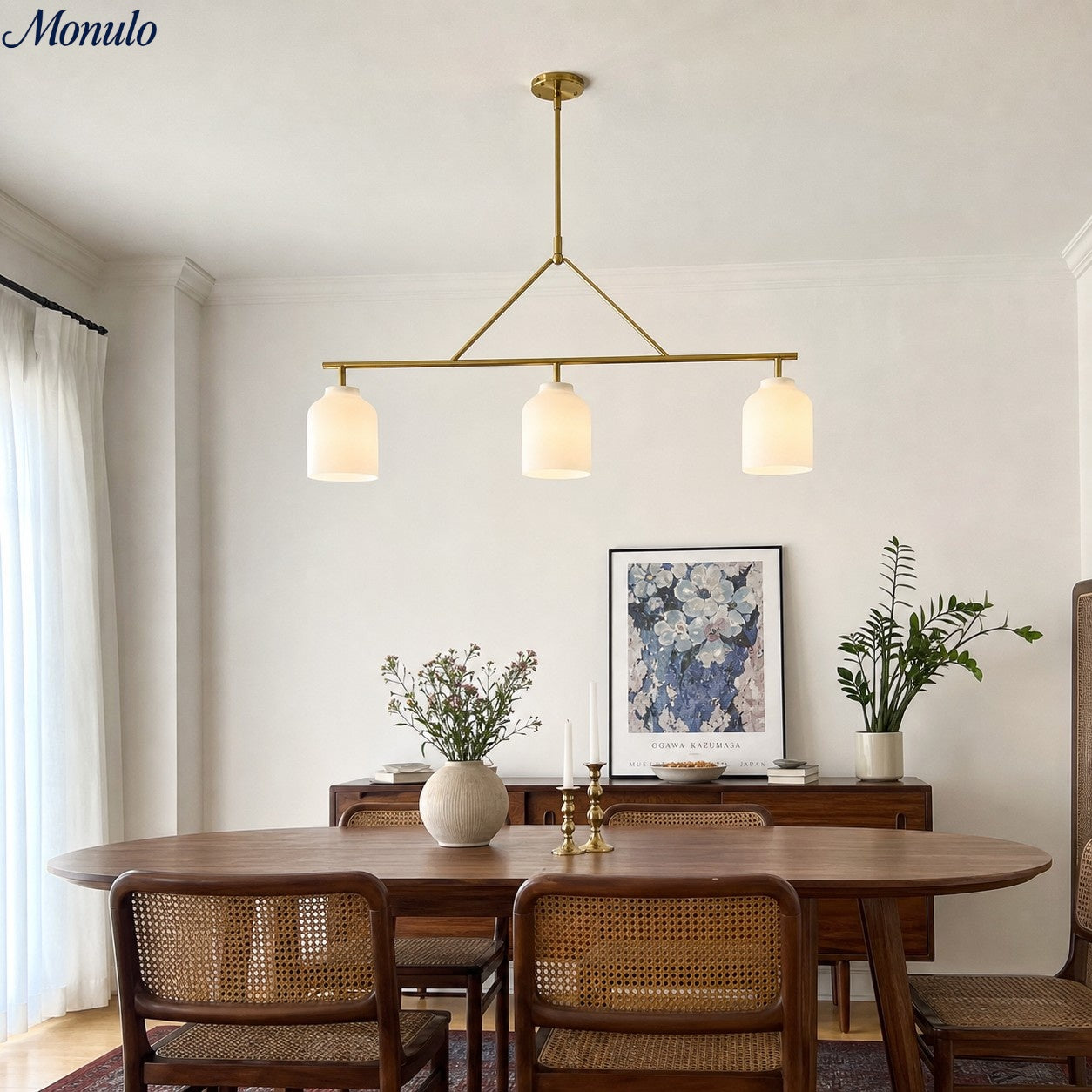 Scandinavian Pendant Lamp | Modern Metal Designer Lamp in Matte Finish | Stylish Pendant Lighting for Dining Room Kitchen Living Room - Lamylie