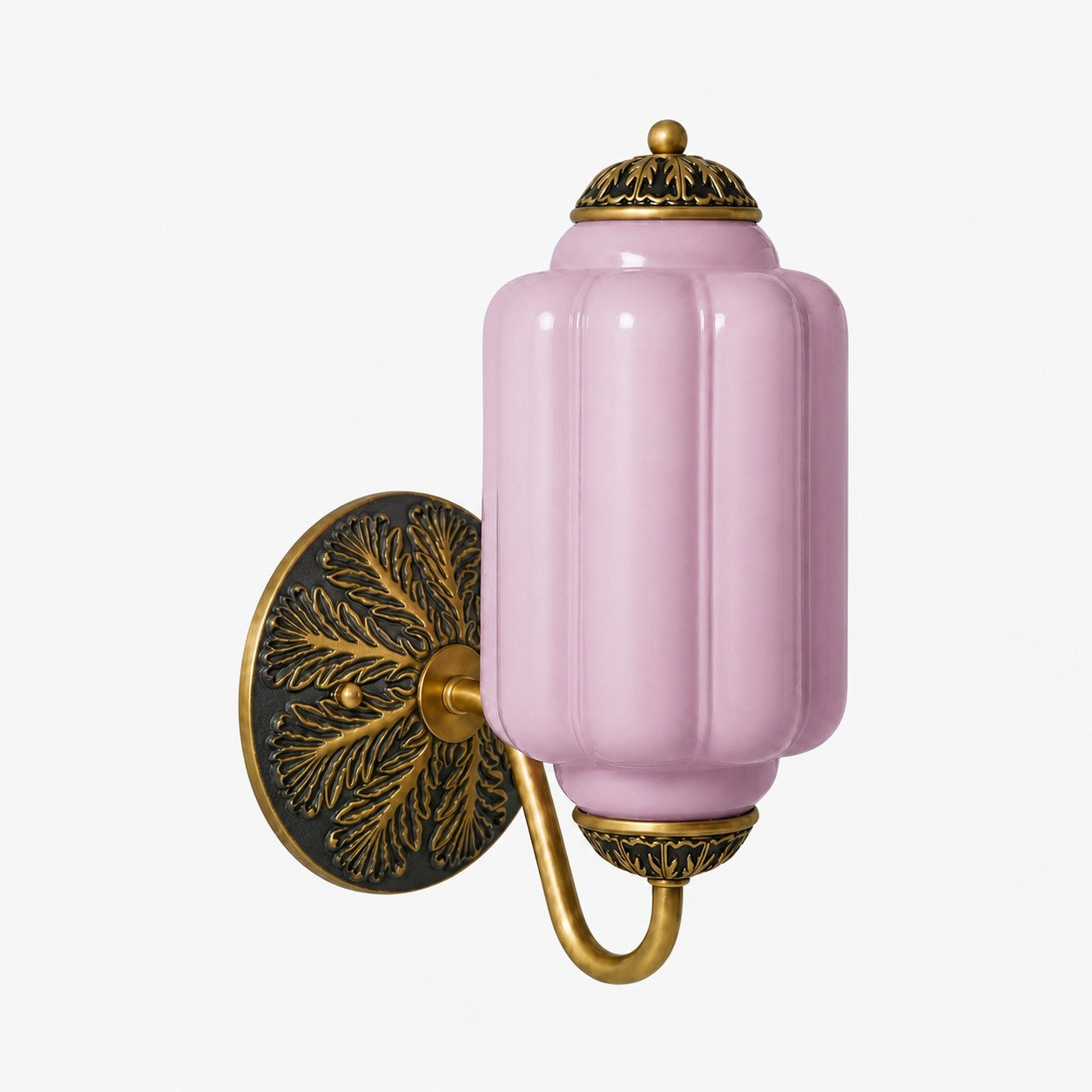 Milk Glass Wall Lamp Eloise for Hall and Bedroom | Vintage Wall Lighting with Milky White Glass - Lamylie