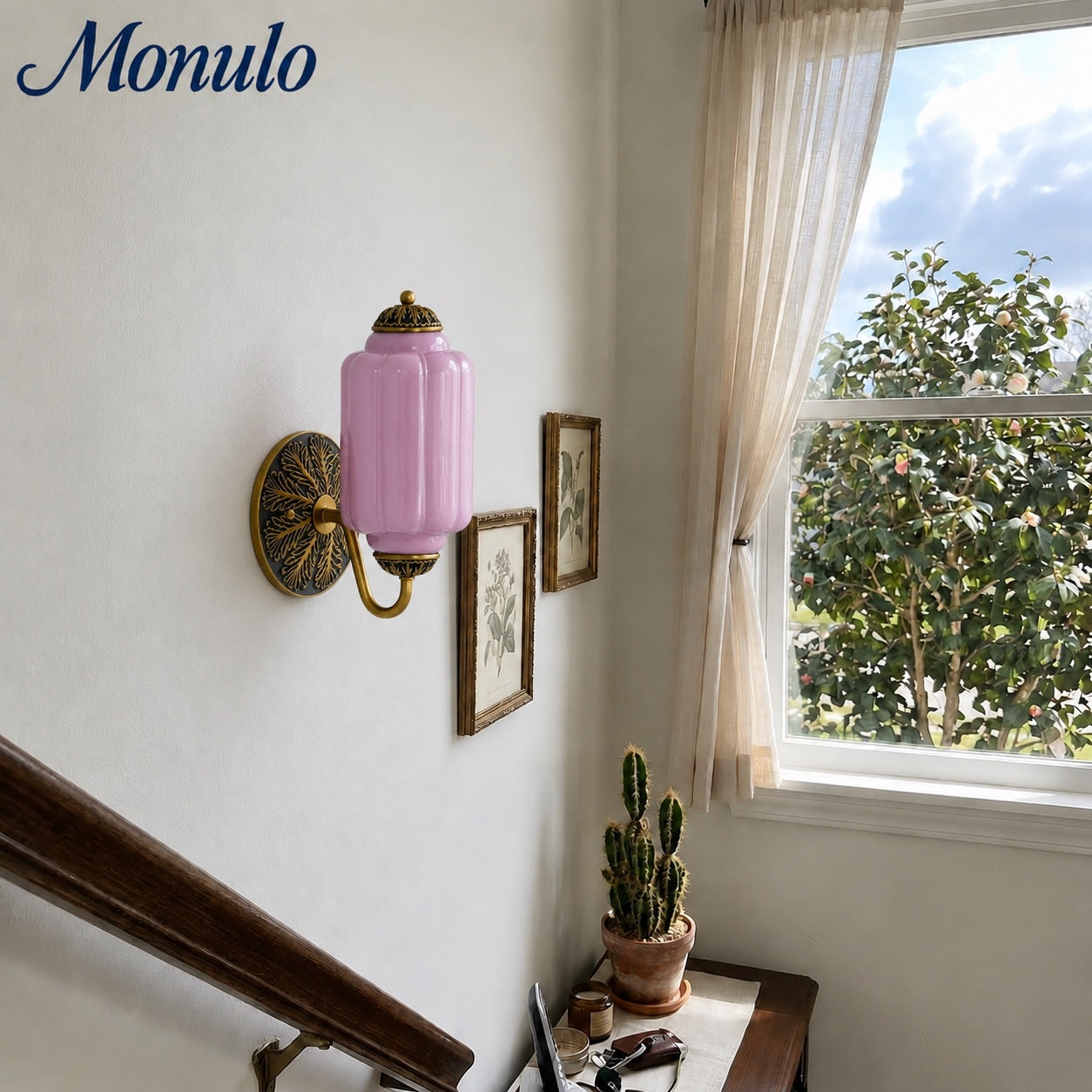 Eloise Vintage Wandleuchte aus Milchglas mit gewelltem Rand - Moderne Akzentbeleuchtung für Bad und Schlafzimmer