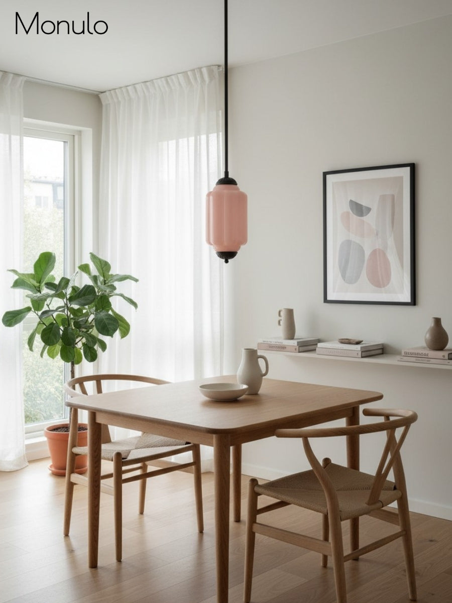 Vintage Glass Pendant Lamp with Nostalgic Look | Refined Lighting for Dining Room and Kitchen - Lamylie