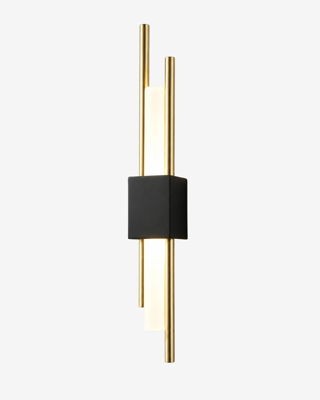 Skandinavische Minimalistische Wandleuchte | Modernes vertikales Design mit gerichteter LED-Beleuchtung | Schwarz Gold - Lamylie
