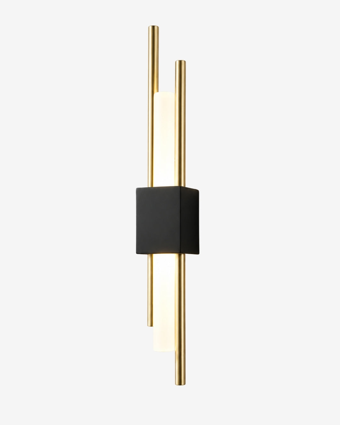 Skandinavische Minimalistische Wandleuchte | Modernes vertikales Design mit gerichteter LED-Beleuchtung | Schwarz Gold - Lamylie