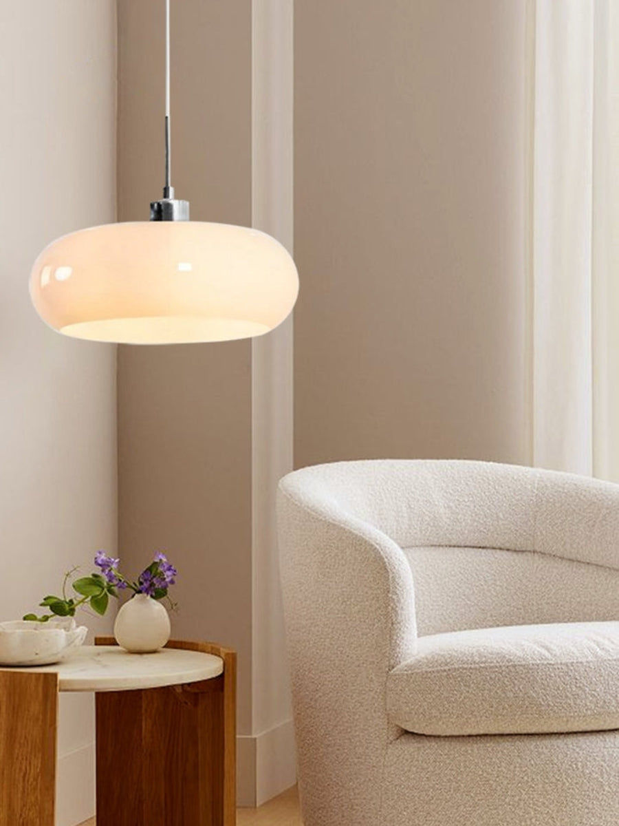 Bauhaus Glas Pendelleuchte Metall 11cm Nordisches Design Esszimmer Küche - Lamylie