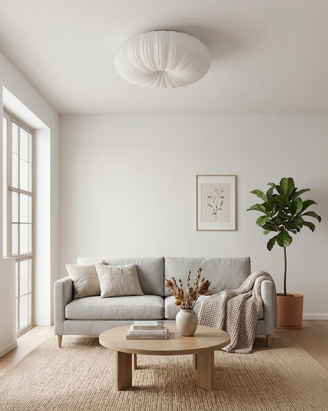 Ceiling Lamp Iris Scandinavian Dimmable Metal & Acrylic with Remote Control for Modern Living Spaces Bedroom Dining Room Ambient Lighting - Lamylie
