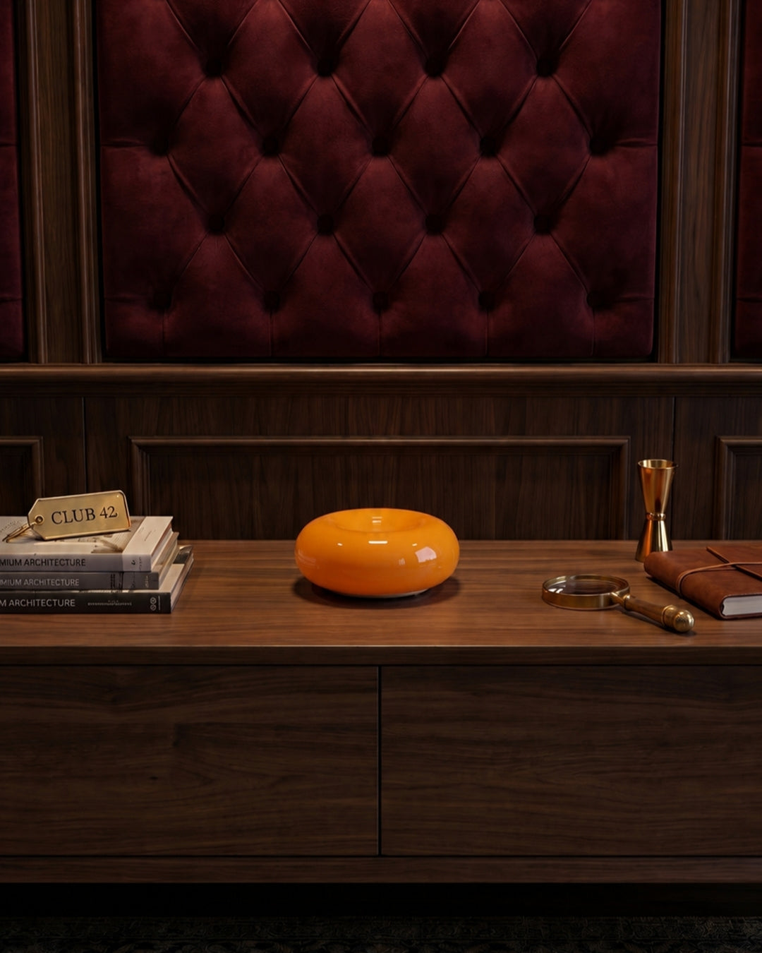 NARA Skulpturale Donut-Lampe mit 3 Farbtemperaturen | Dimmbar Glas-Tischlampe Bauhaus-Design Touch-Steuerung Wandmontierbar Ambientebeleuchtung - Lamylie