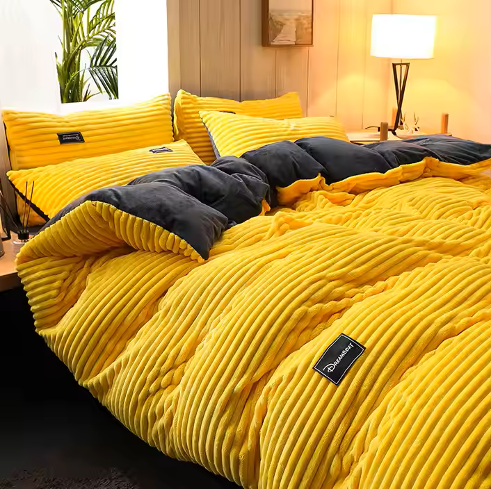 Coral Fleece Bed Cover – Experience Embracing Warmth for Cold Nights - Lamylie