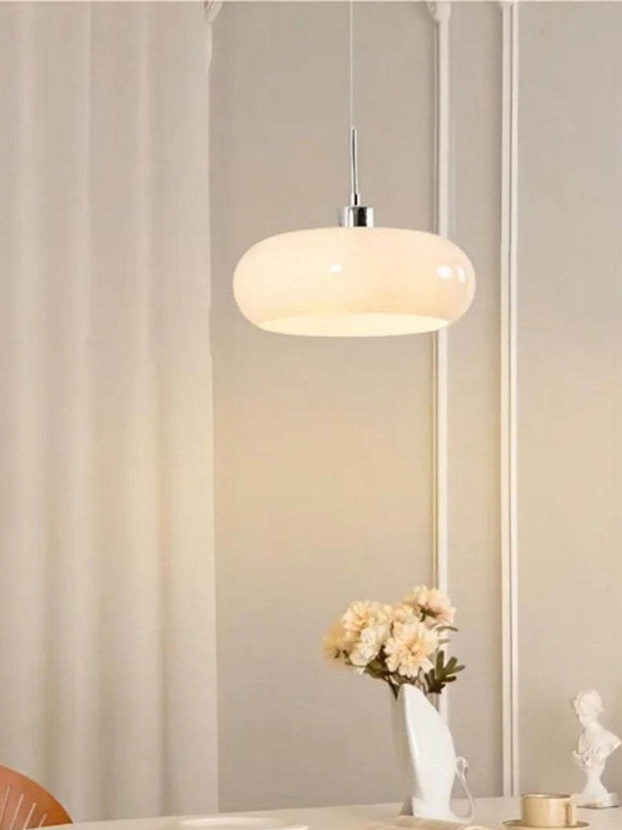 Bauhaus Glas Pendelleuchte Metall 11cm Nordisches Design Esszimmer Küche - Lamylie
