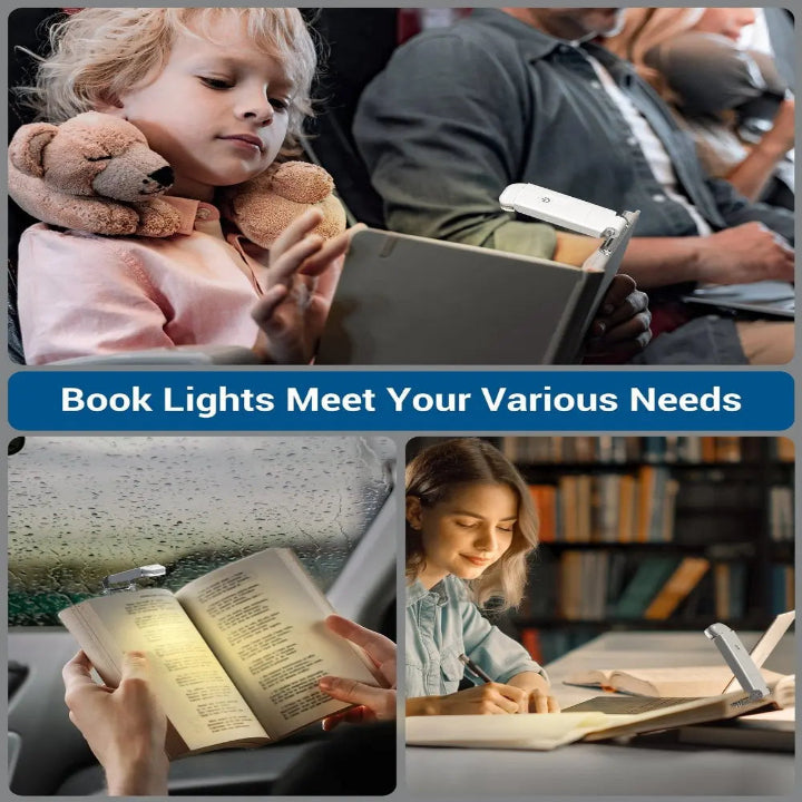 USB Rechargeable Reading Light — Ideal for Nighttime Reading Without Disturbance - Lamylie