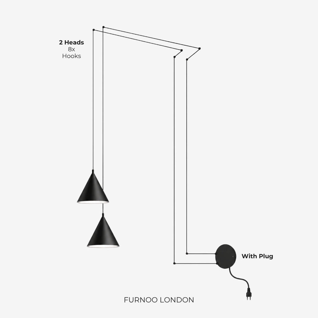 Stella Pendelleuchte | Aluminium Geometrisches Design mit verstellbarer Kabellänge und LED-Beleuchtung - Lamylie