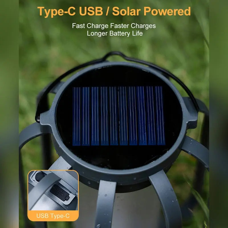 Solar-Powered Lantern with 4 Modes – Perfect for Camping & Garden Events - Lamylie