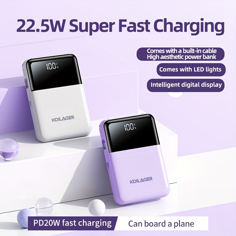 Mini Power Bank 10000mAh with Display - Lamylie