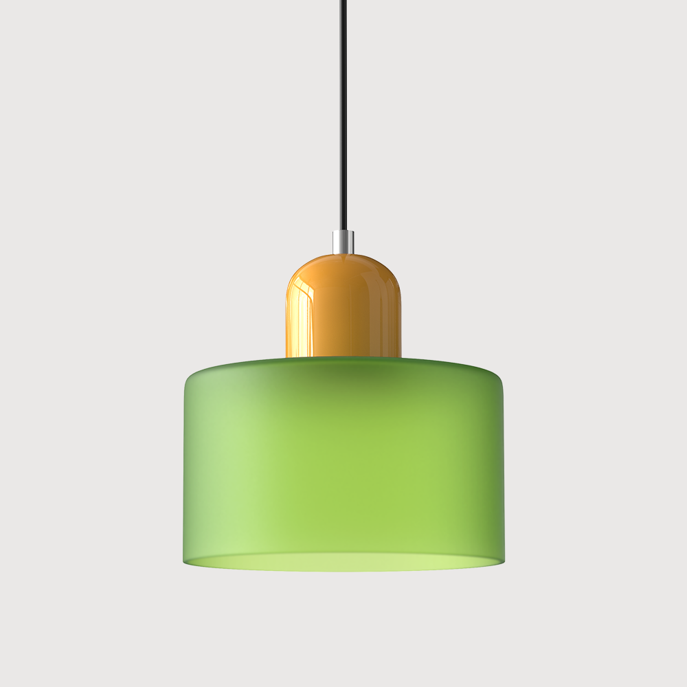 KORA Glass Pendant Lamp | Bauhaus Design Geometric Light | Adjustable | E27 | Scandinavian Interior Lighting - Lamylie