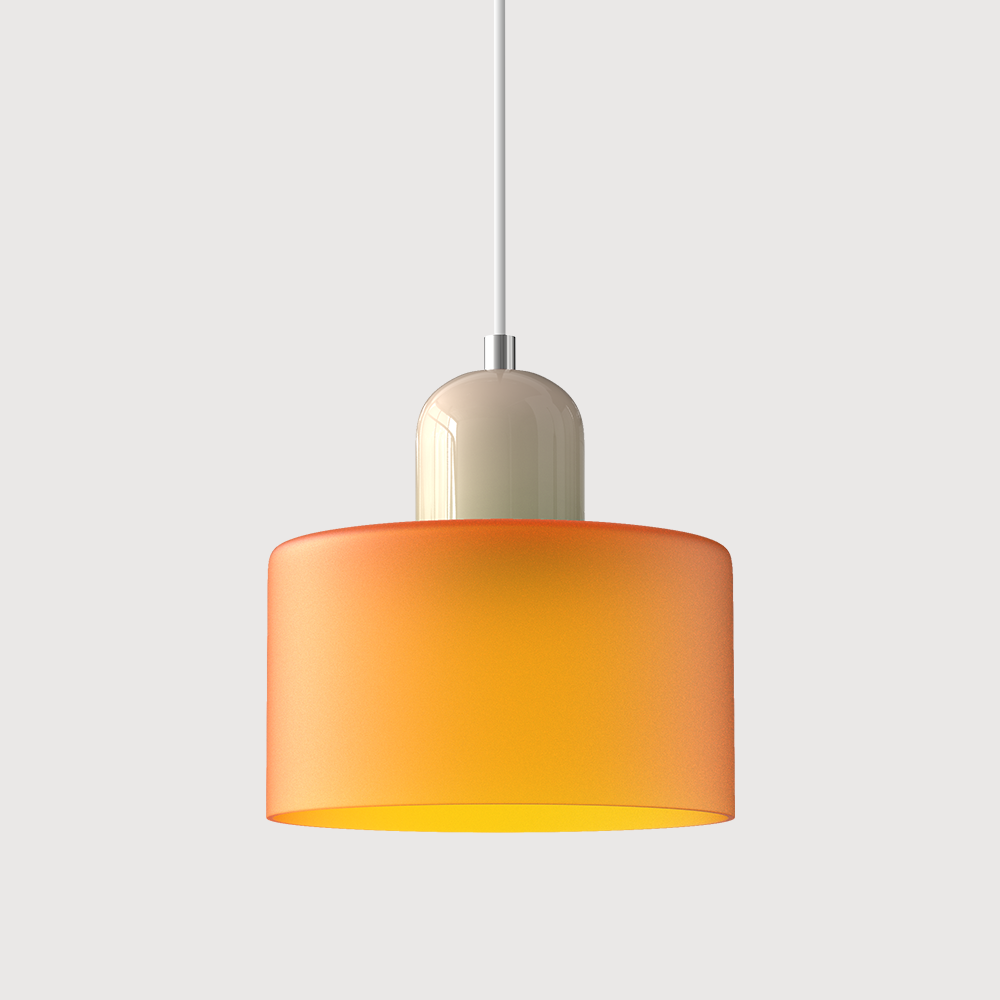 KORA Glass Pendant Lamp | Bauhaus Design Geometric Light | Adjustable | E27 | Scandinavian Interior Lighting - Lamylie