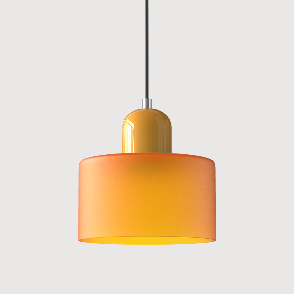 KORA Glass Pendant Lamp | Bauhaus Design Geometric Light | Adjustable | E27 | Scandinavian Interior Lighting - Lamylie