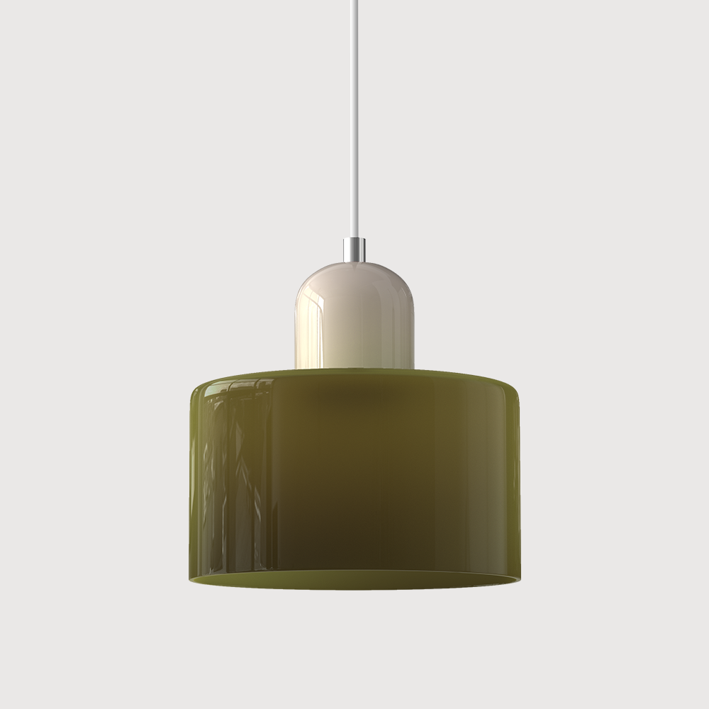 KORA Glass Pendant Lamp | Bauhaus Design Geometric Light | Adjustable | E27 | Scandinavian Interior Lighting - Lamylie