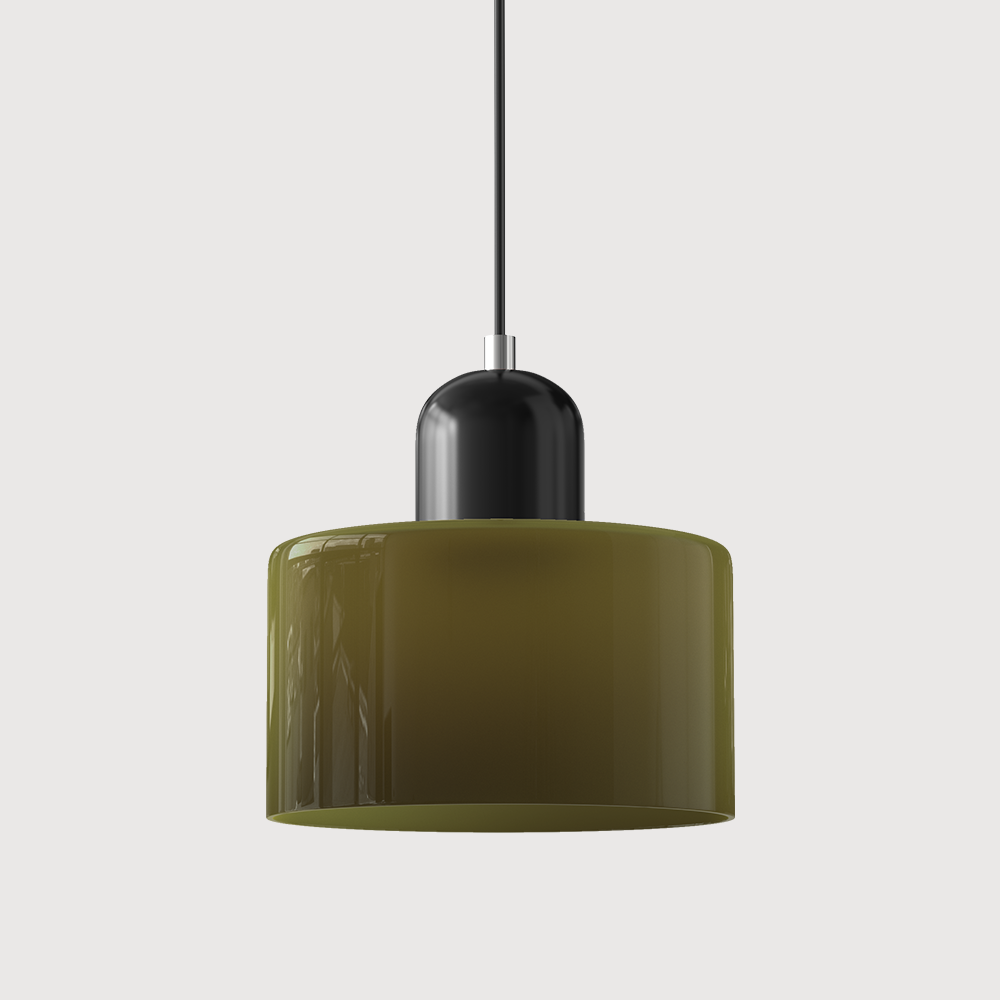 KORA Glass Pendant Lamp | Bauhaus Design Geometric Light | Adjustable | E27 | Scandinavian Interior Lighting - Lamylie