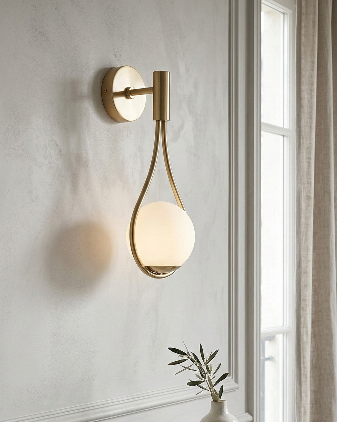 Nordic Wall Lamp with Glass Globe — Minimalist Lighting for Scandinavian Interiors - Lamylie