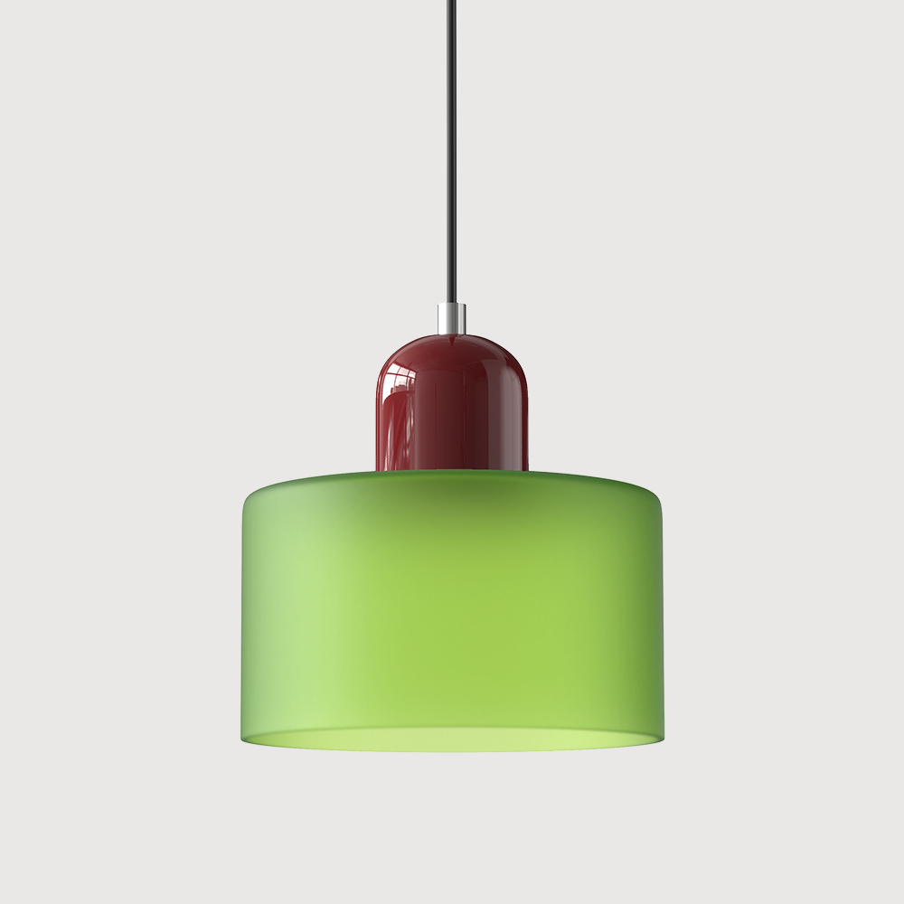 KORA Glass Pendant Lamp | Bauhaus Design Geometric Light | Adjustable | E27 | Scandinavian Interior Lighting - Lamylie