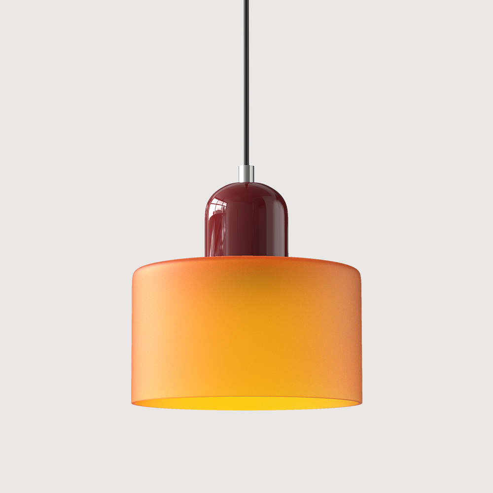 KORA Glass Pendant Lamp | Bauhaus Design Geometric Light | Adjustable | E27 | Scandinavian Interior Lighting - Lamylie