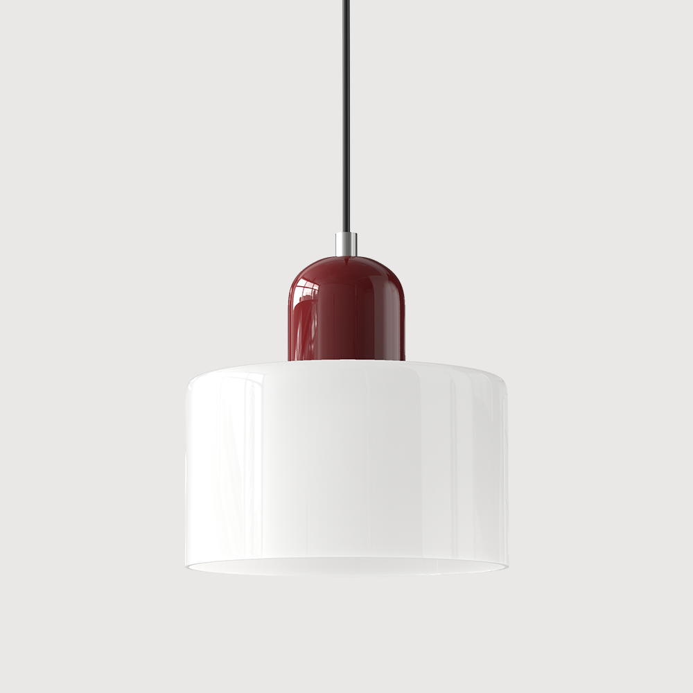 KORA Glass Pendant Lamp | Bauhaus Design Geometric Light | Adjustable | E27 | Scandinavian Interior Lighting - Lamylie