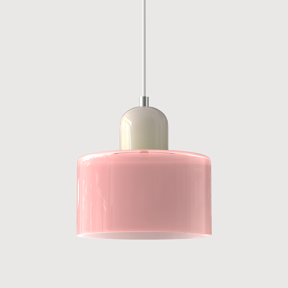KORA Glass Pendant Lamp | Bauhaus Design Geometric Light | Adjustable | E27 | Scandinavian Interior Lighting - Lamylie