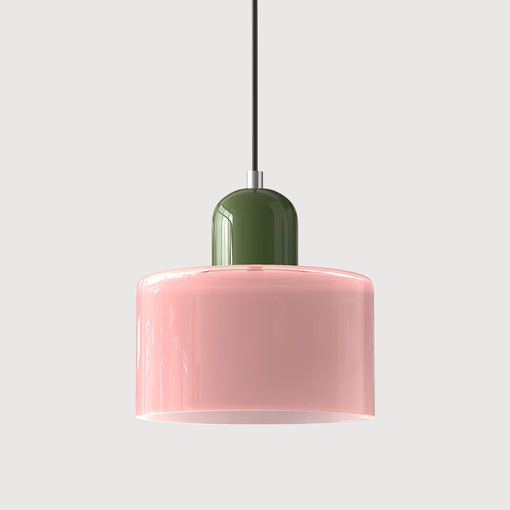 KORA Glass Pendant Lamp | Bauhaus Design Geometric Light | Adjustable | E27 | Scandinavian Interior Lighting - Lamylie