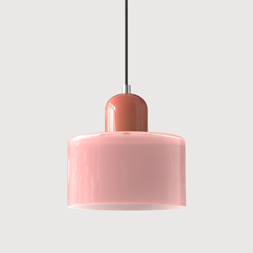 KORA Glass Pendant Lamp | Bauhaus Design Geometric Light | Adjustable | E27 | Scandinavian Interior Lighting - Lamylie