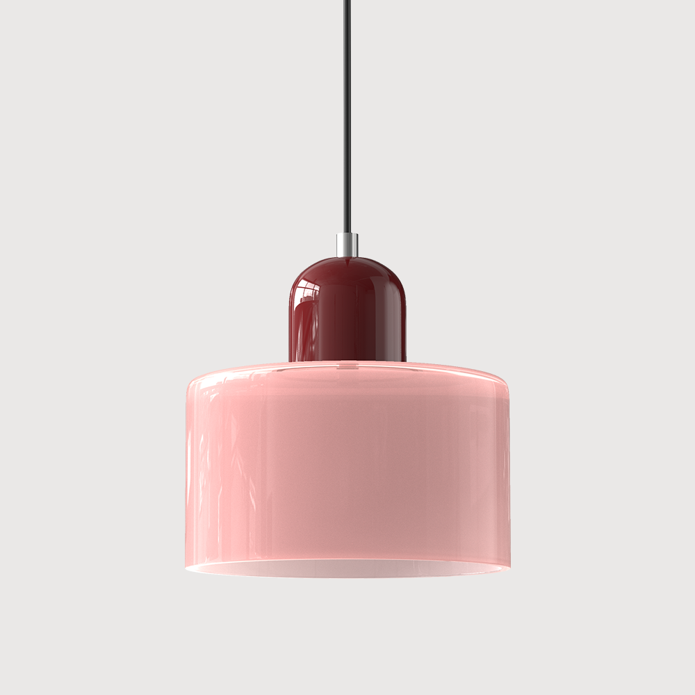KORA Glass Pendant Lamp | Bauhaus Design Geometric Light | Adjustable | E27 | Scandinavian Interior Lighting - Lamylie