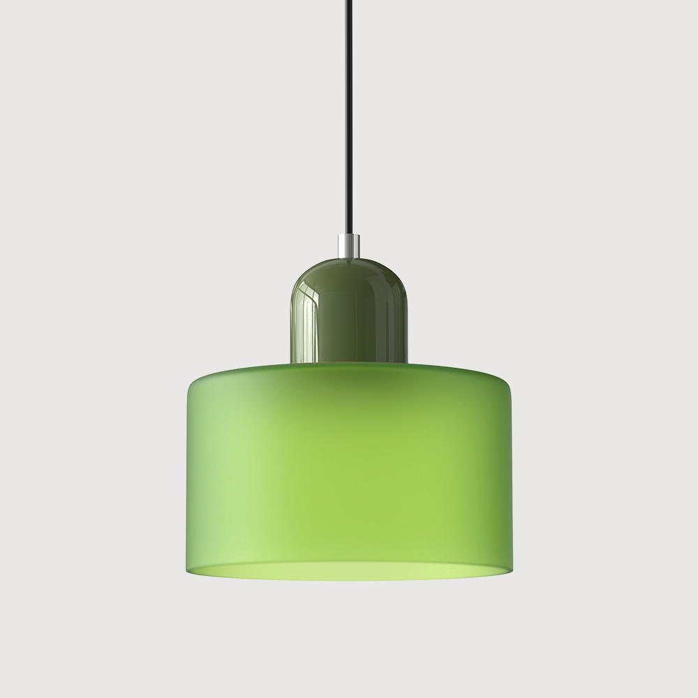 KORA Glass Pendant Lamp | Bauhaus Design Geometric Light | Adjustable | E27 | Scandinavian Interior Lighting - Lamylie