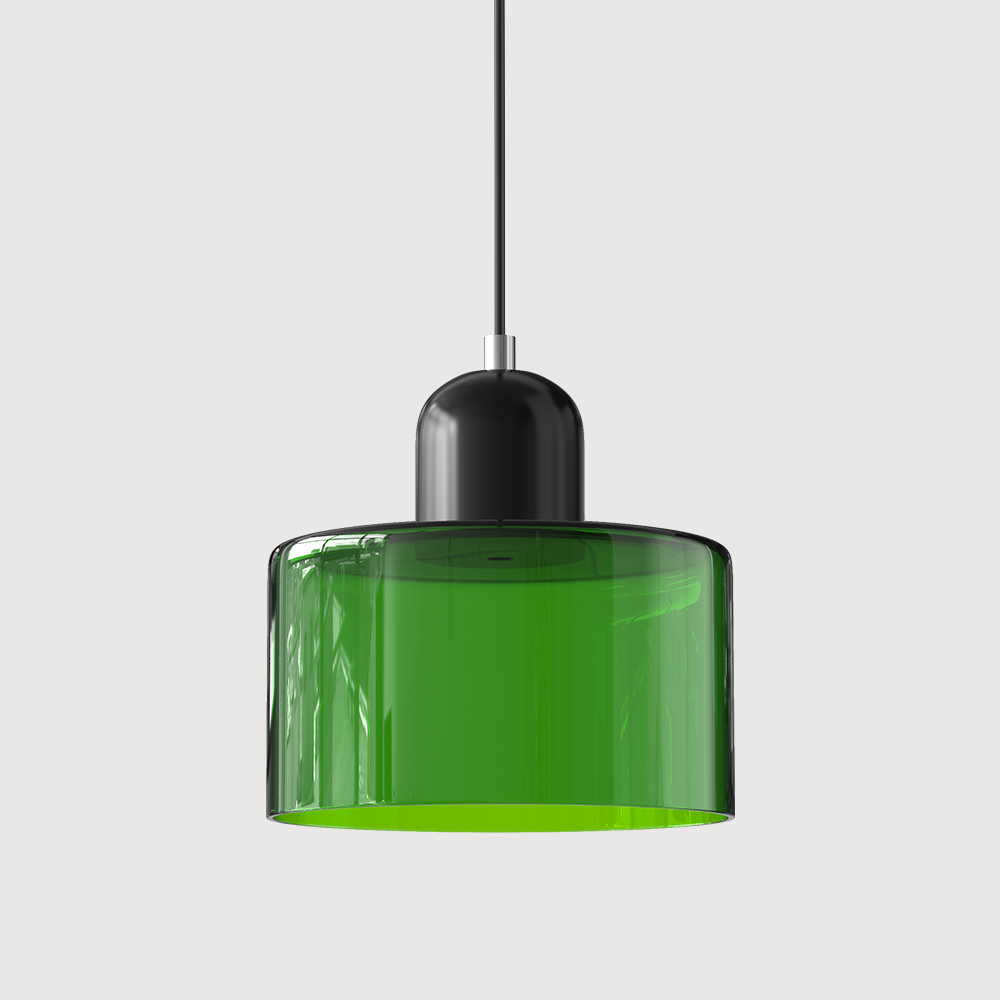 KORA Glass Pendant Lamp | Bauhaus Design Geometric Light | Adjustable | E27 | Scandinavian Interior Lighting - Lamylie