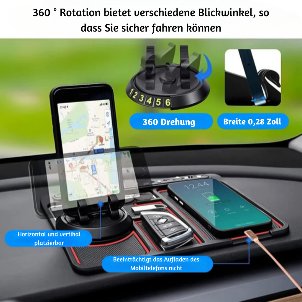 Support de téléphone antidérapant pour tableau de bord de voiture - Lamylie
