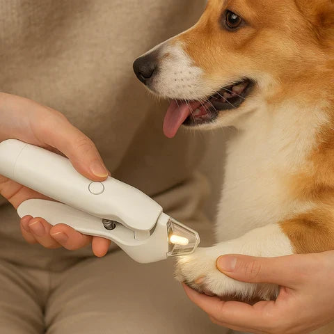 Coupe-ongles et lime-grinder douce 2-en-1 pour animaux - Lamylie