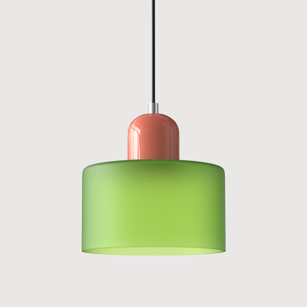 KORA Glass Pendant Lamp | Bauhaus Design Geometric Light | Adjustable | E27 | Scandinavian Interior Lighting - Lamylie