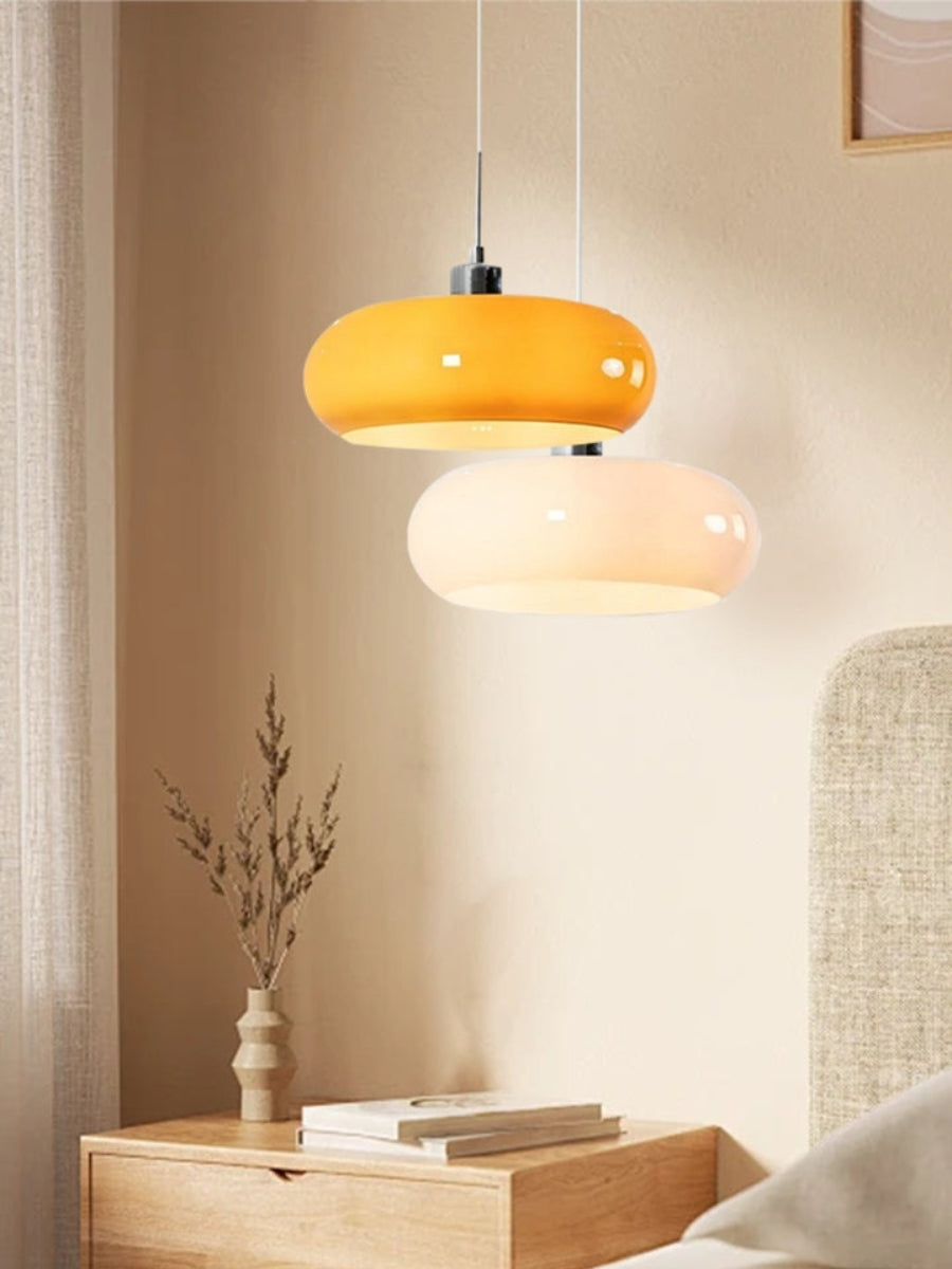 Bauhaus Glass Pendant Lamp Metal 11cm Nordic Design Dining Room Kitchen - Lamylie