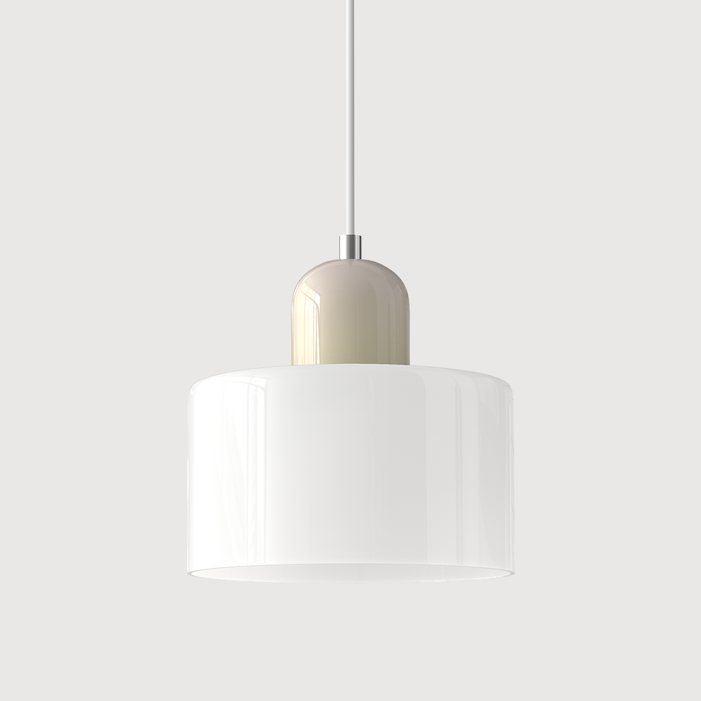 KORA Glass Pendant Lamp | Bauhaus Design Geometric Light | Adjustable | E27 | Scandinavian Interior Lighting - Lamylie