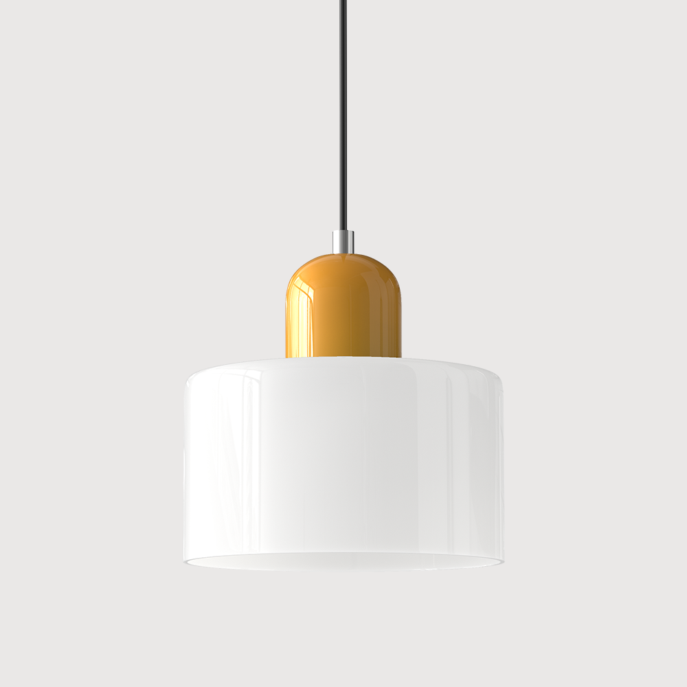 KORA Glass Pendant Lamp | Bauhaus Design Geometric Light | Adjustable | E27 | Scandinavian Interior Lighting - Lamylie