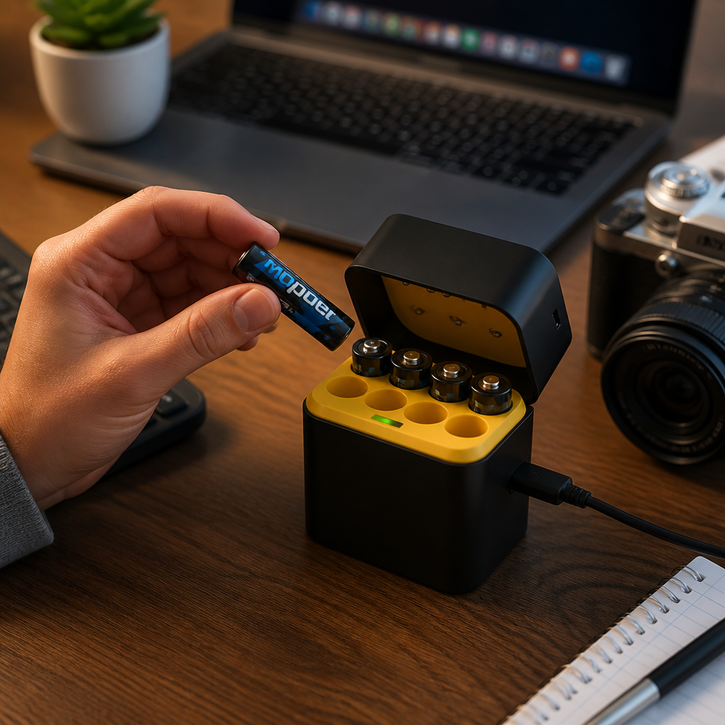 FlashPulse — Recharge AA & AAA Batteries to Full 1.5V Power in 2.5 Hours - Lamylie